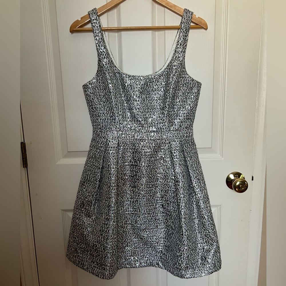 Julie Brown NYC Silver Cocktail Dress